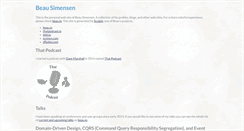 Desktop Screenshot of beausimensen.com